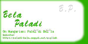 bela paladi business card